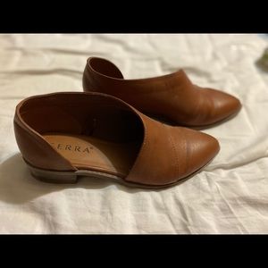 Saddle color Flat Dress Shoes